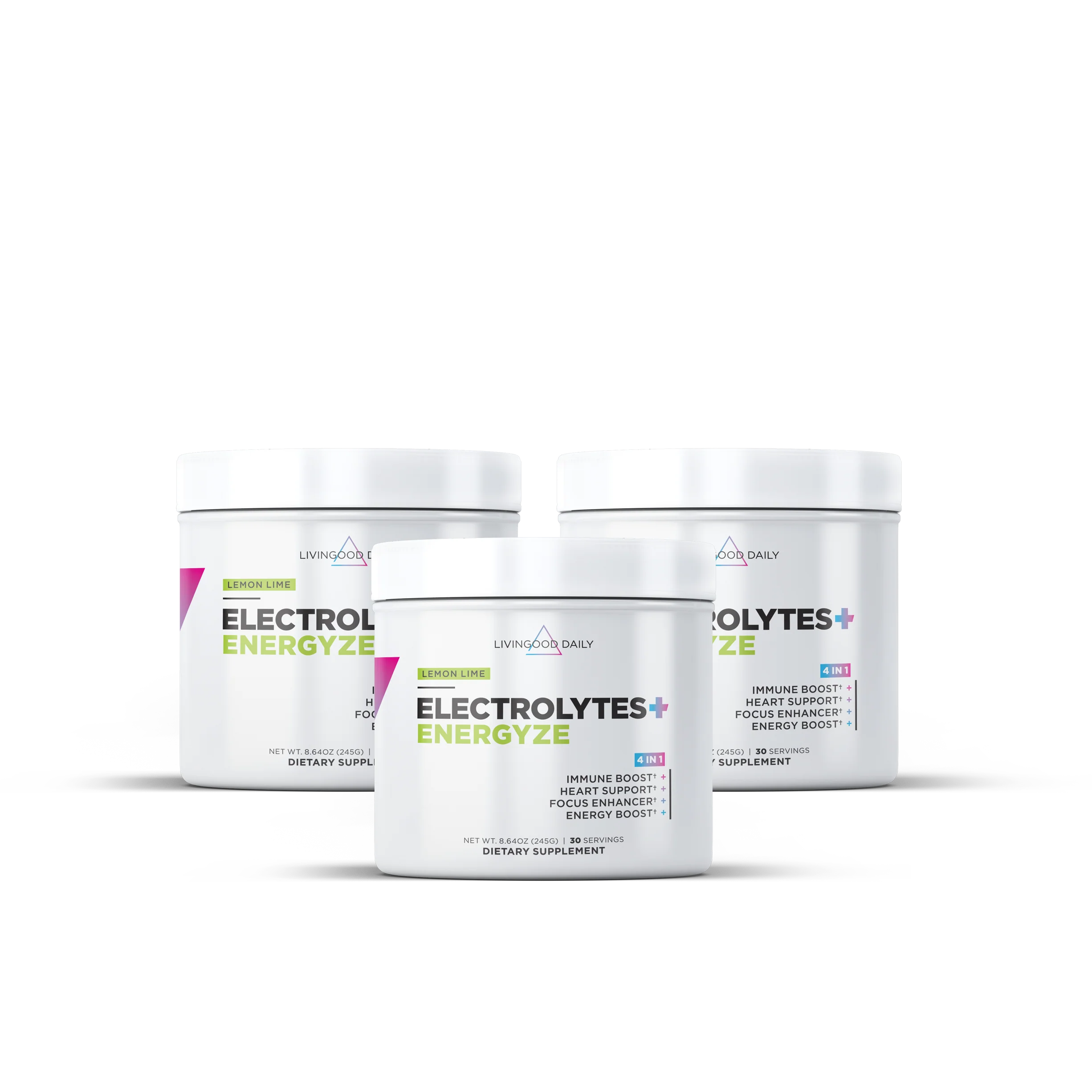 Livingood Daily Electrolytes + Energyze (Lemon Lime) - Image 4