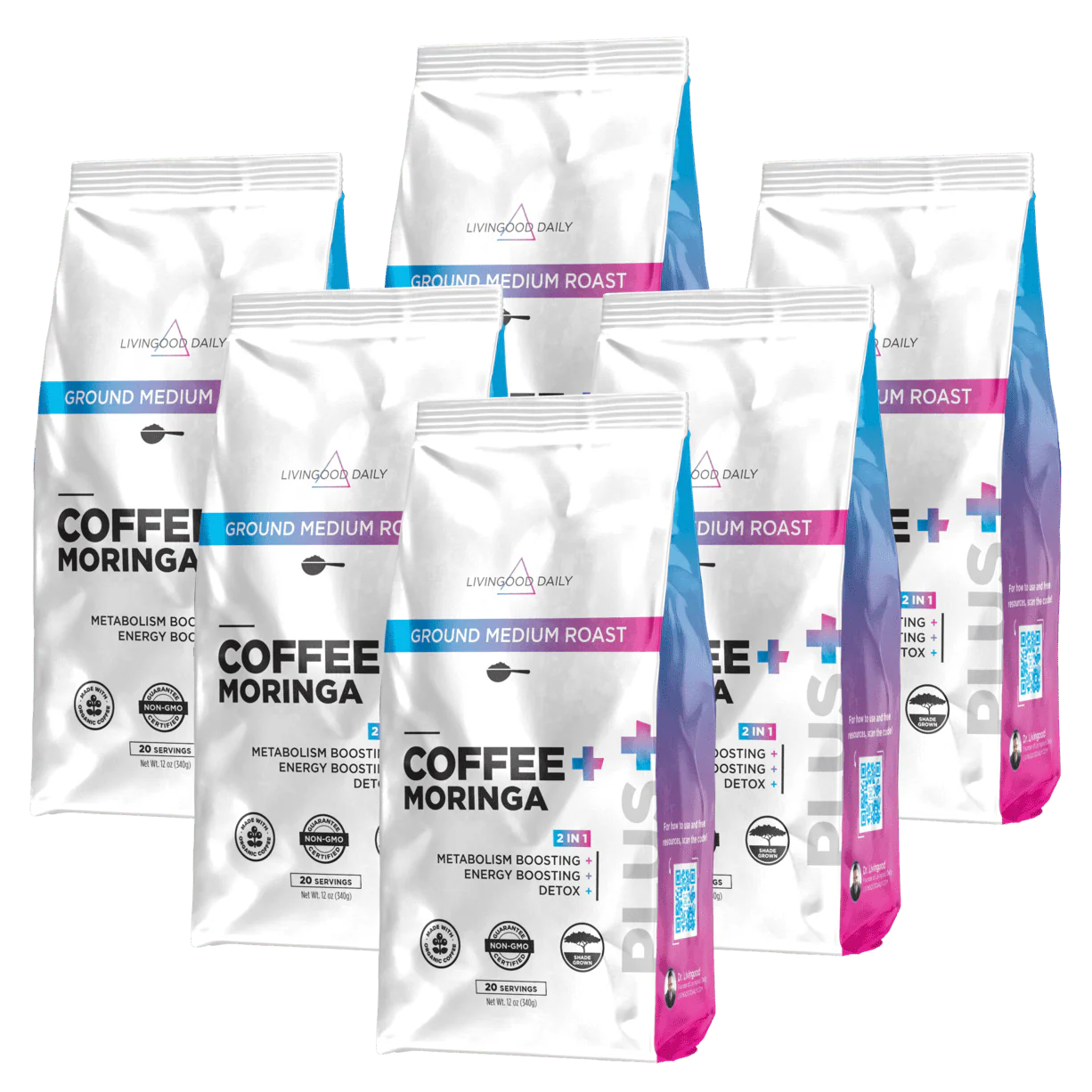 Livingood Daily Coffee + Moringa Ground Medium Roast - Image 8