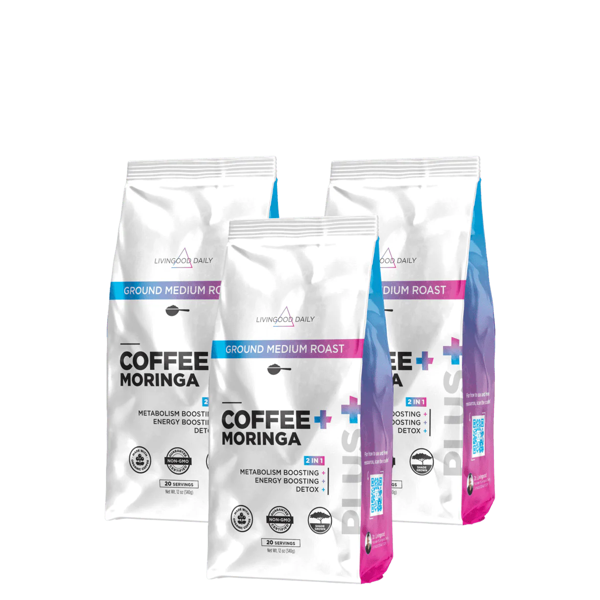 Livingood Daily Coffee + Moringa Ground Medium Roast - Image 7