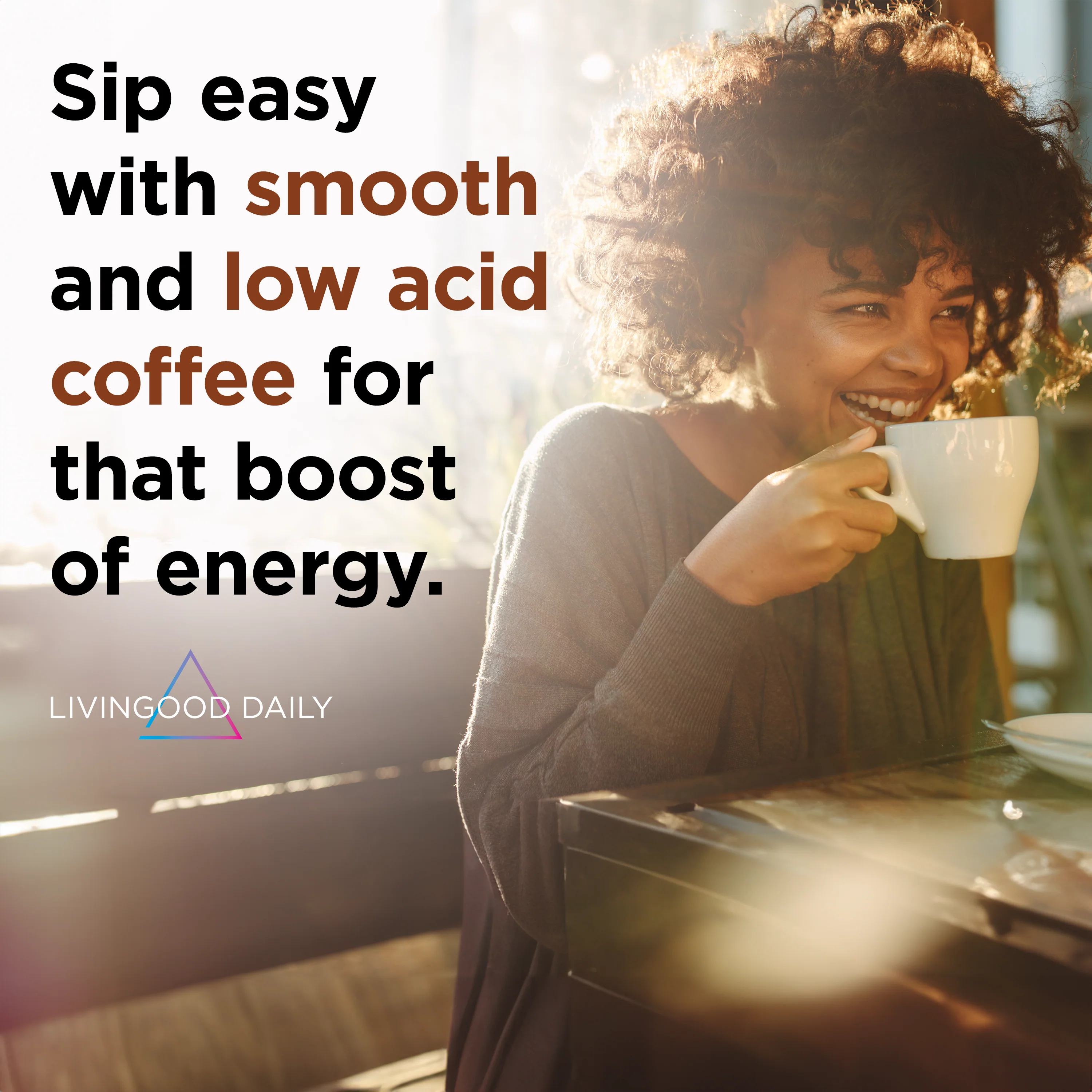 Livingood Daily Coffee + Moringa Whole Bean Medium Roast - Image 3