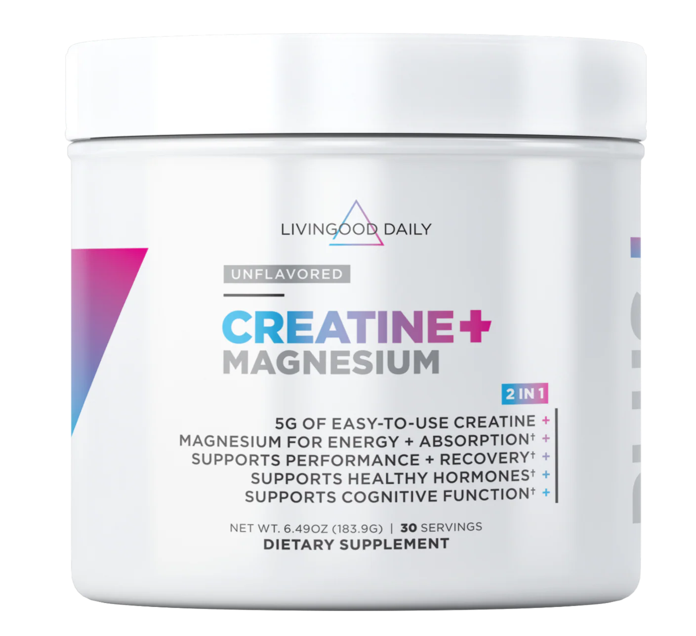 Livingood Daily Creatine + Magnesium (2-Pack)