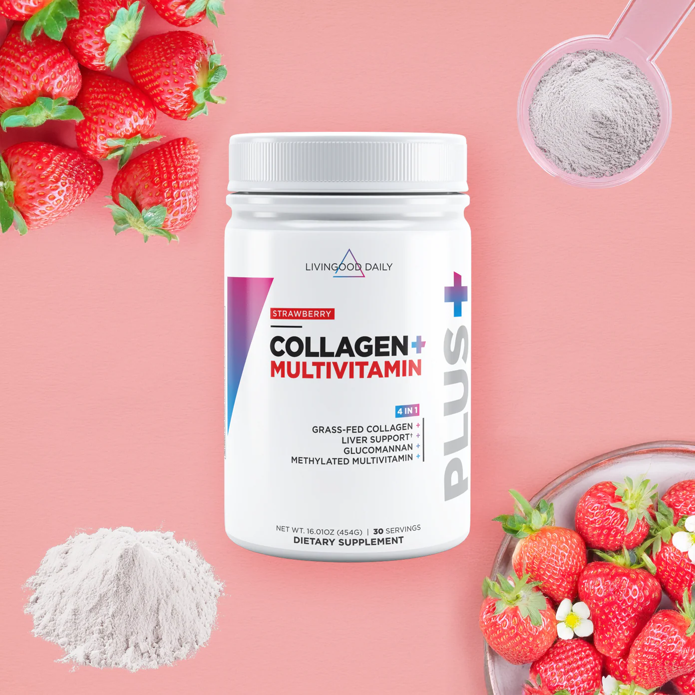 Strawberry Collagen + Multivitamin (60 Servings) - Image 4